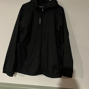 Reebok large rain jacket black